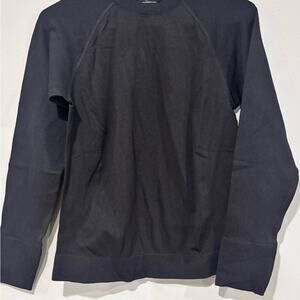 Halfdays Long Sleeve Black Shirt, perfect for a base layer, comfortable - Large